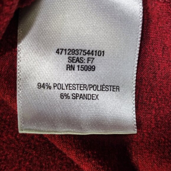 Outdoor Life 1/4 button up collar long sleeve T-shirt men's size XL brick-red - Picture 6 of 8